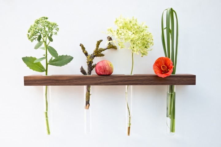 Wandvase Nussbaum Wandvase Nussbaum