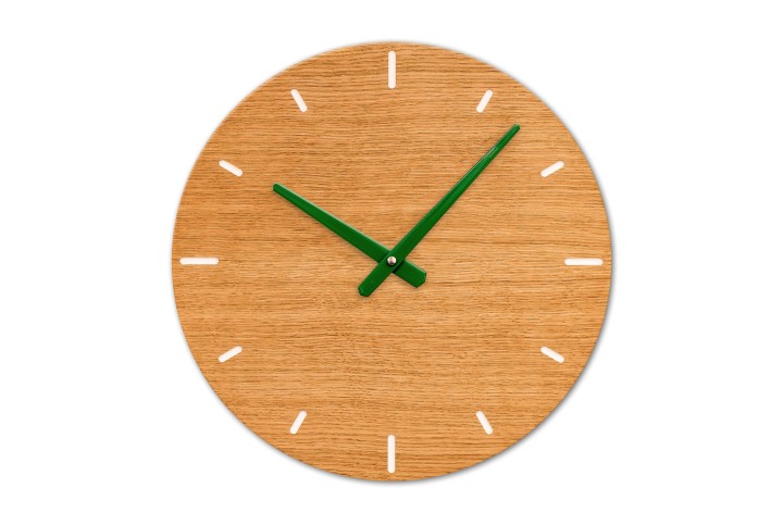 Wanduhr Eiche, rund Wanduhr Eiche, rund