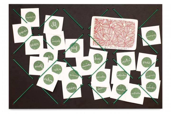 Adventskalender Schnüre Schwarz Adventskalender Schnüre Schwarz