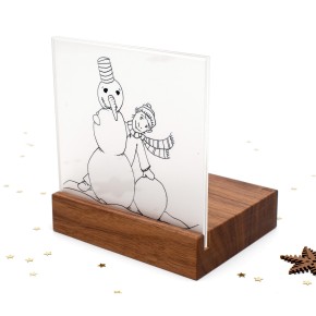 Weihnachtskrippe Mini Schneemann