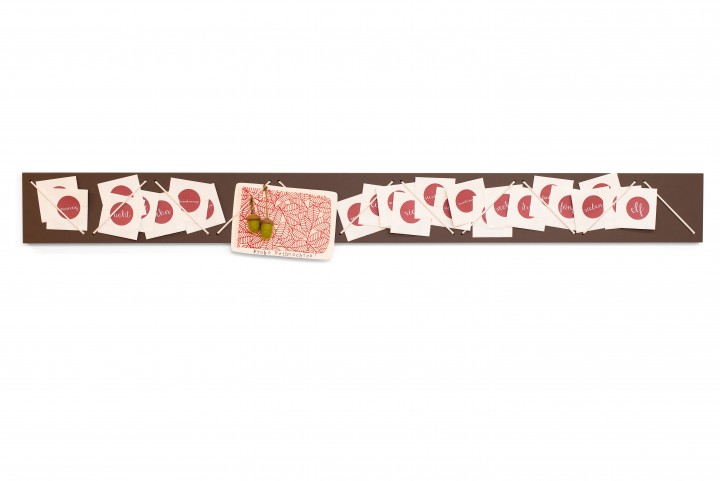 Adventskalender Schnüre Mauve, klein Adventskalender Schnüre Mauve, klein