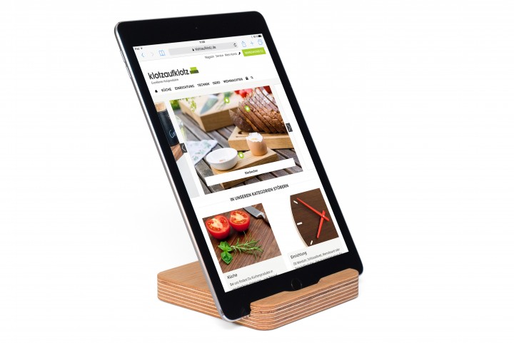 Tablet Ständer Multiplex Eiche Tablet Ständer Multiplex Eiche