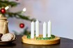 Adventskranz rund Eiche