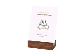Geburtstagskalender Minimalist Nussbaum