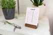 Geburtstagskalender Minimalist Nussbaum