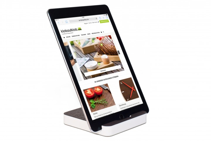Tablet Ständer Räuchereiche Tablet Ständer Räuchereiche
