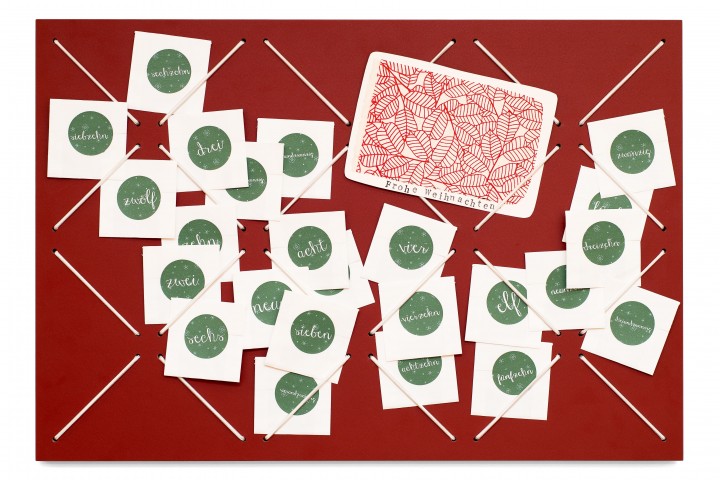Adventskalender Schnüre Rot Adventskalender Schnüre Rot