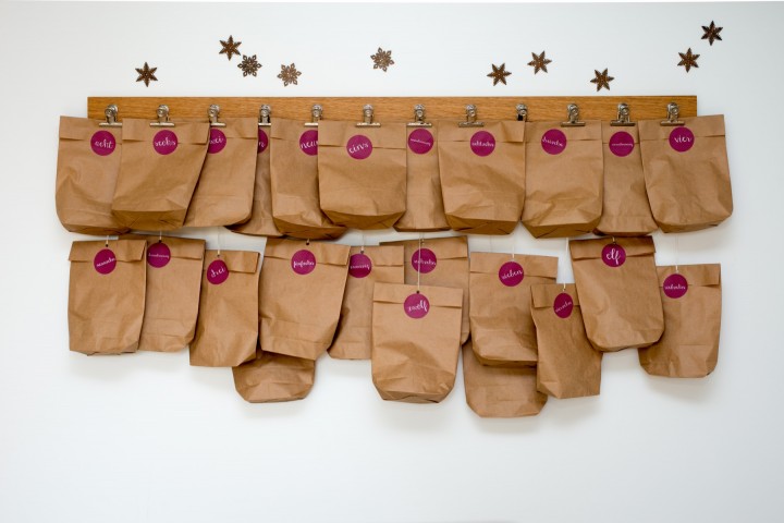 Adventskalender Klammer Eiche Adventskalender Klammer Eiche