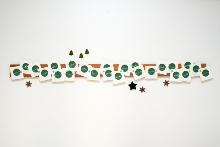 Adventskalender Magnet Eiche Adventskalender Magnet Eiche