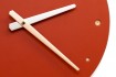 Wanduhr Rot, rund