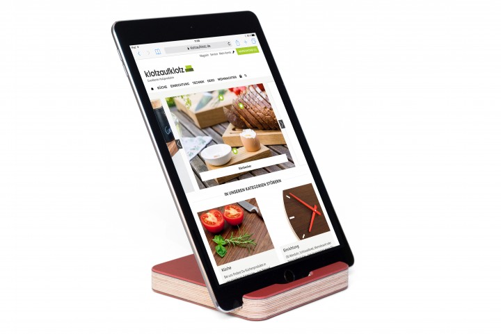 Tablet Ständer Linoleum Rot Tablet Ständer Linoleum Rot