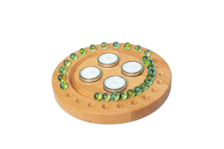 Adventskranz rund Buche Adventskranz rund Buche